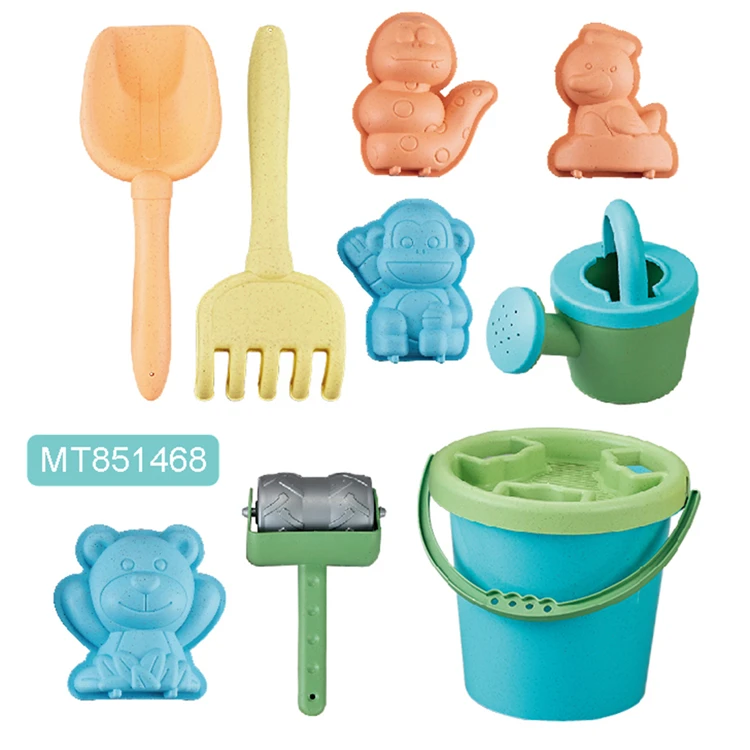 Summer Children's Eco Ecologic Bucket And Spade Sand Sets Baby Pastel