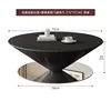 Table basse soucoupe volante avec comptoir en ardoise 75*75*34