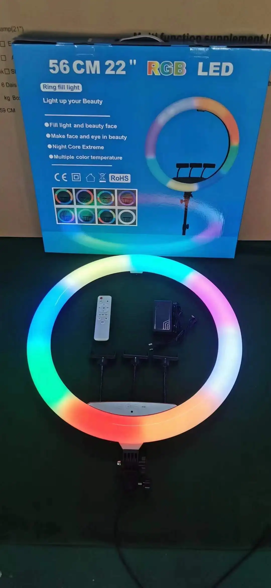 Soft Ring Light Rgb Aro De Luz Ring Light Anillo Iluminacion