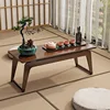 Mesa flotante para mirador [Color nogal, 90 cm de largo]