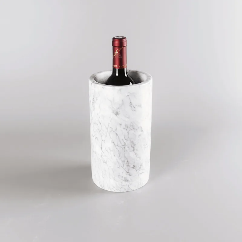 product factory customized processing natural marble beer iced barrel household restaurant juice bucket ins ice bucket-0
