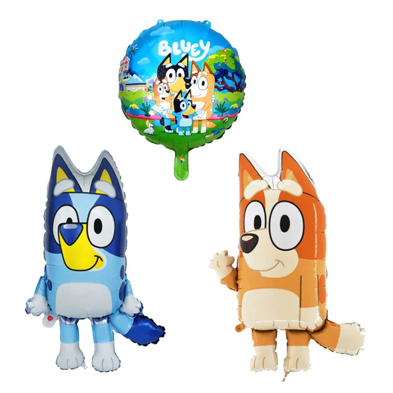 New Cartoon Animation Blueys Bingo Cattle Dog Foil Balloons For Kids ...