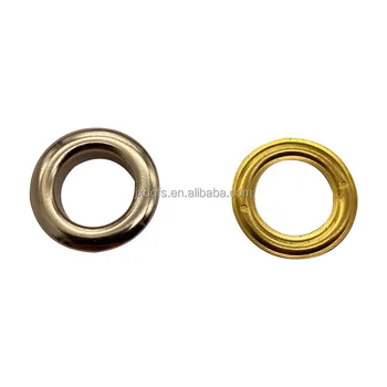 Eyelets Wholesale for Clothing 12mm Metal Eyelets with Washers for Fabric light gold color brass anti rust eyelets