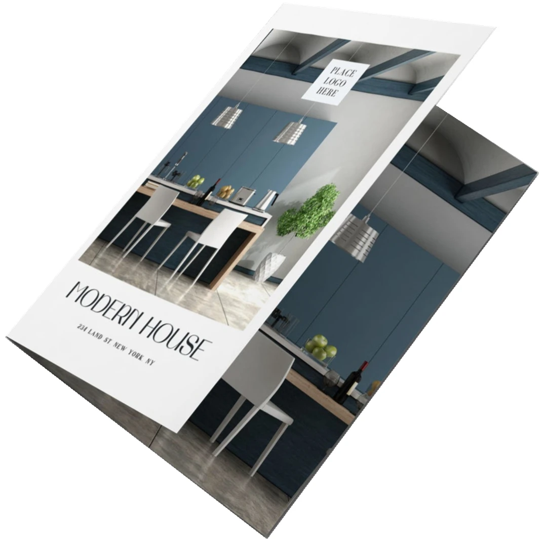 Индивидуальная цветная печать дешевые деловые складные бумажные брошюры листовка