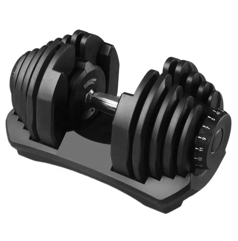 Adjustable Dumbbells 5kg to 40kg Easy Weight Change Dumbbells 17 Weights in 1 Dumbbell Set for Men