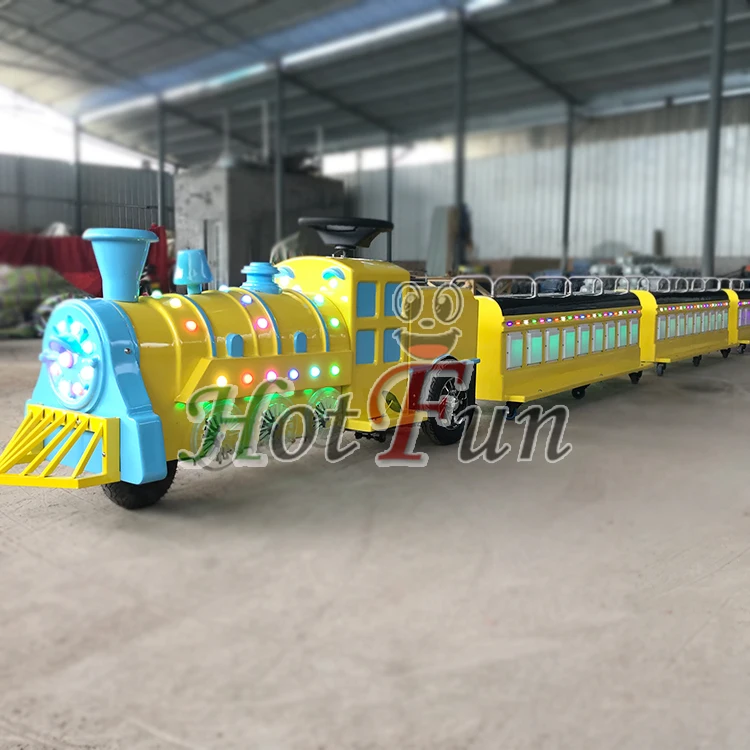 Modern Mini Train with Track Ride on Train for Children Adults Tourist Train Rides