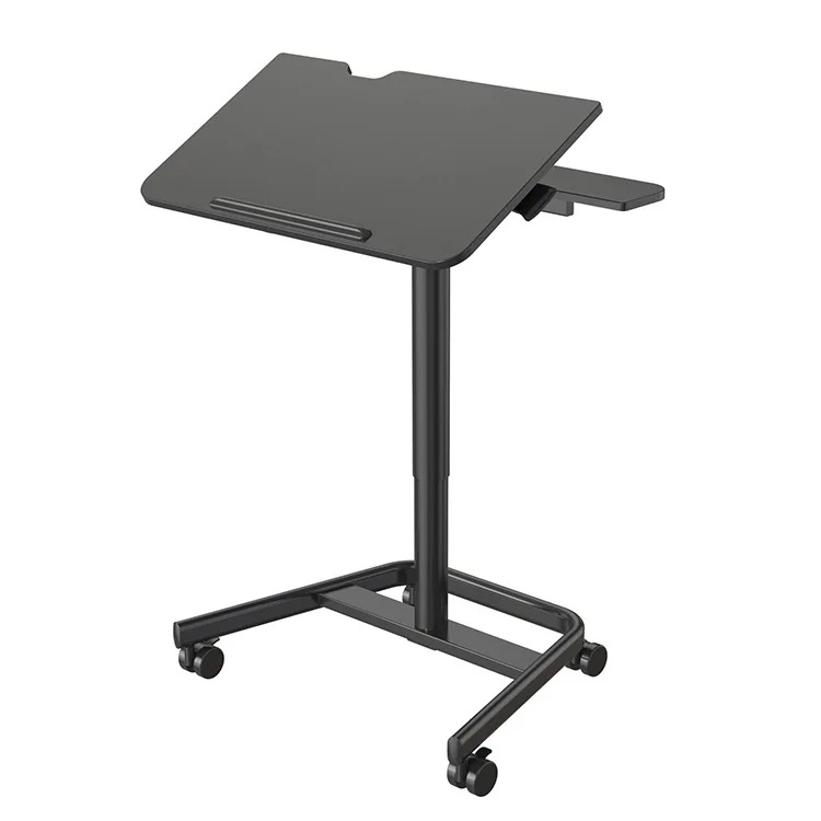 Reversible Non-slip Sliding Bar Mobile Fireproof Lifting Table for Lecture Class Home Study Laptop Bedside Bed