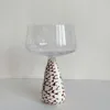 Bicchiere da vino con fondo a forma di chiocciola di mais