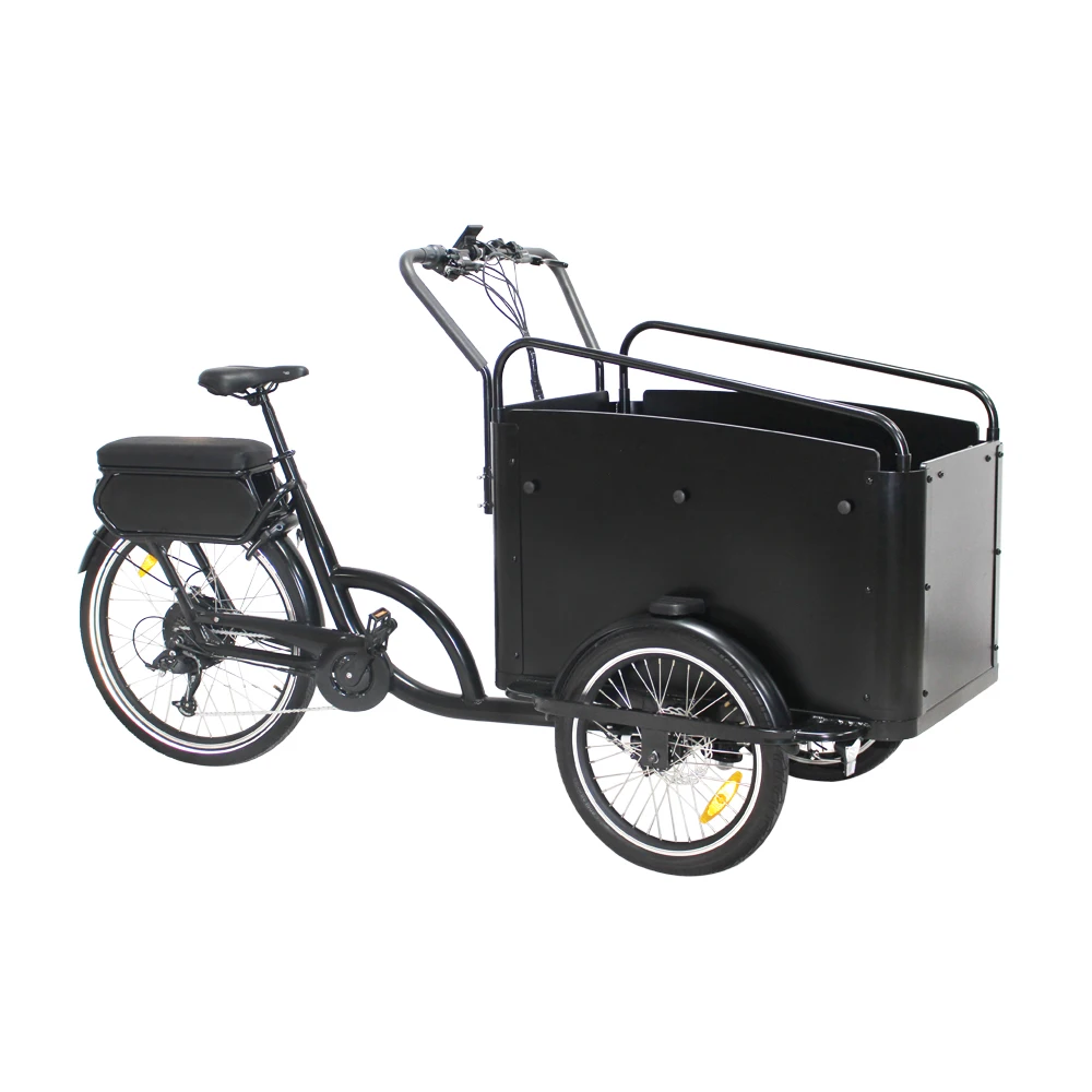 500w Cargo Bike China Family Wheel Electric Cargo Bike