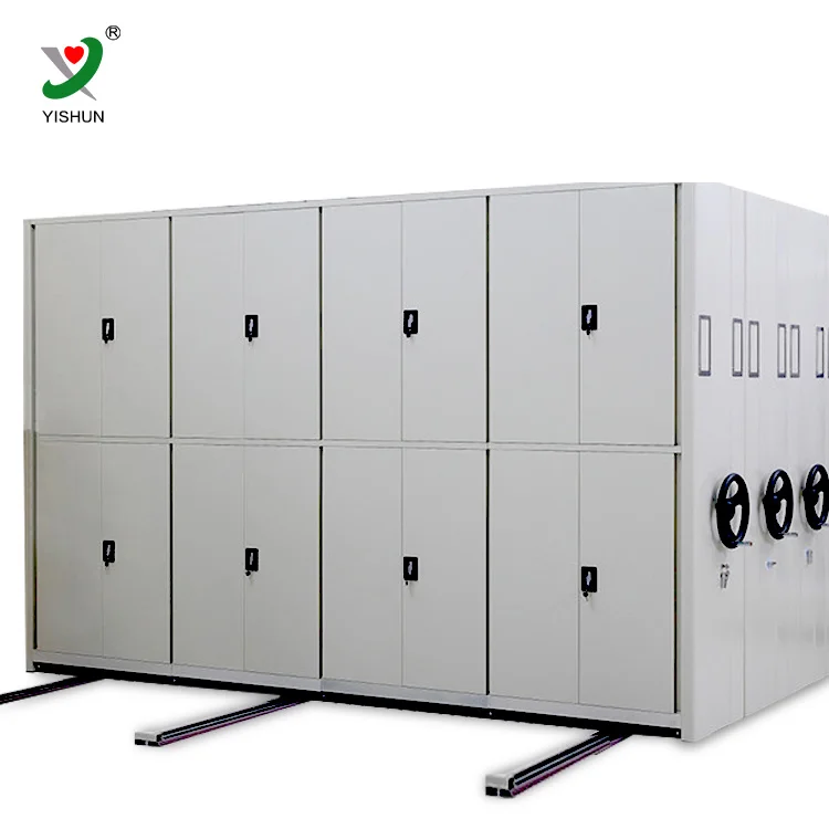 Archive Storage Steel Material Mobile File Compactor System