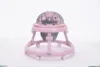 Pink silent wheel with music toy plate