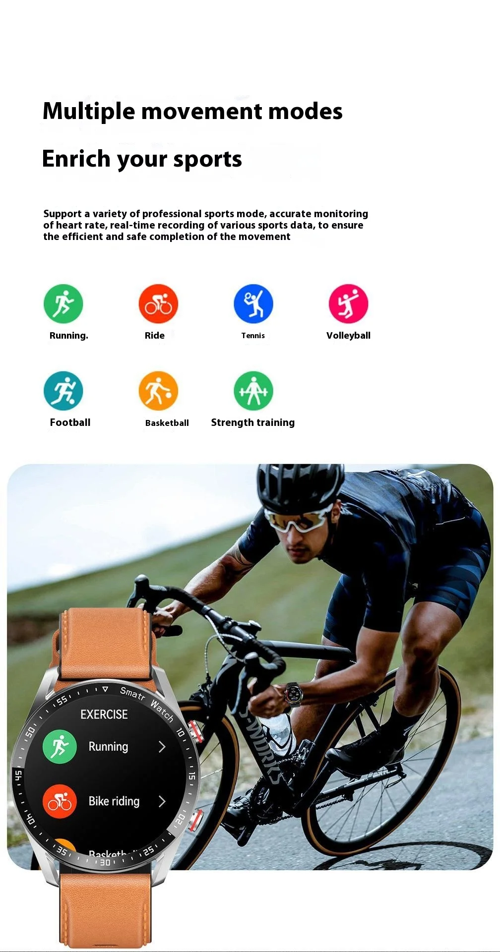 Smart Watch Business BT Call Answering Fitness Tracker IOS Waterproof
