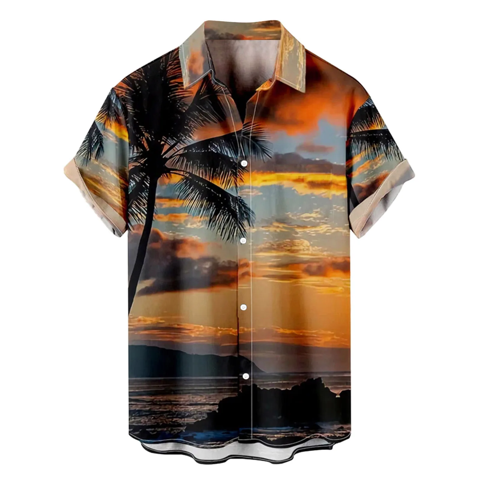 Wholesale Men's Summer Beach Hawaiian Shirts Short Sleeve Vacation Boys ...