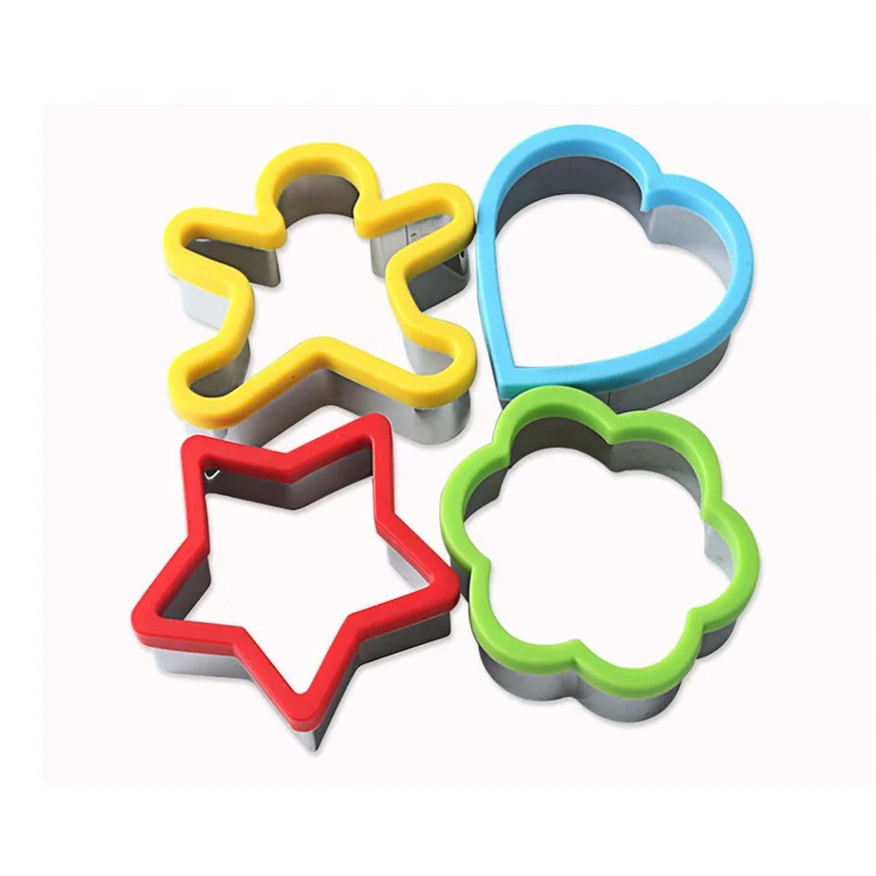 Variety Different Shape Design Heart Christmas Tree Cartoon Novelty Multi Baking Mold Silicone Stainless Steel Cookie Cutter