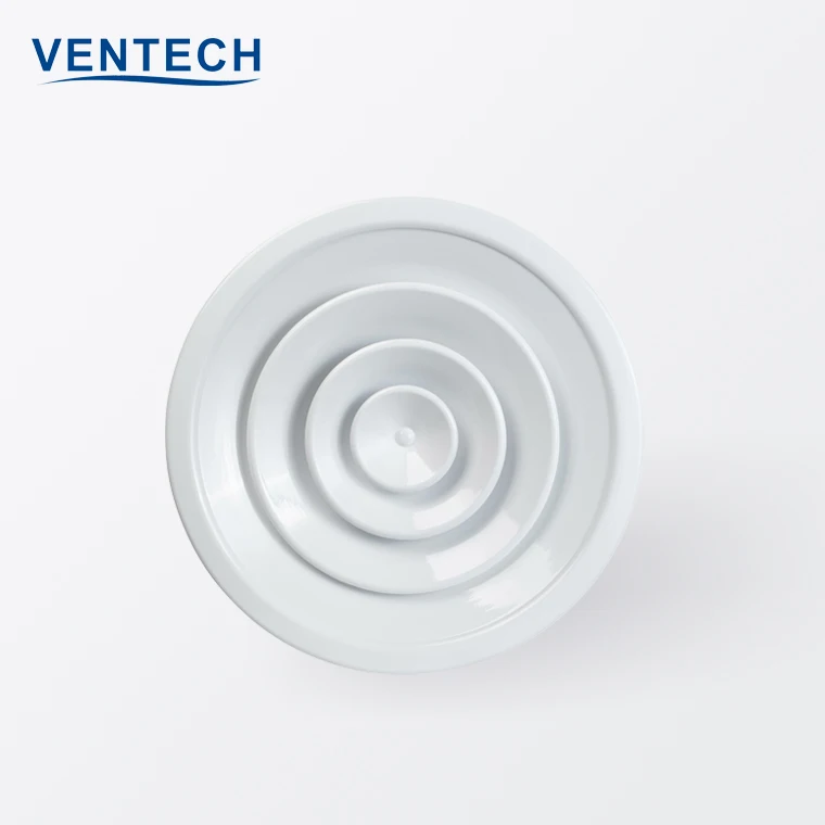 Hvac System Round Ceiling Diffusers With Damper Aluminum Circular Round Air Diffuser