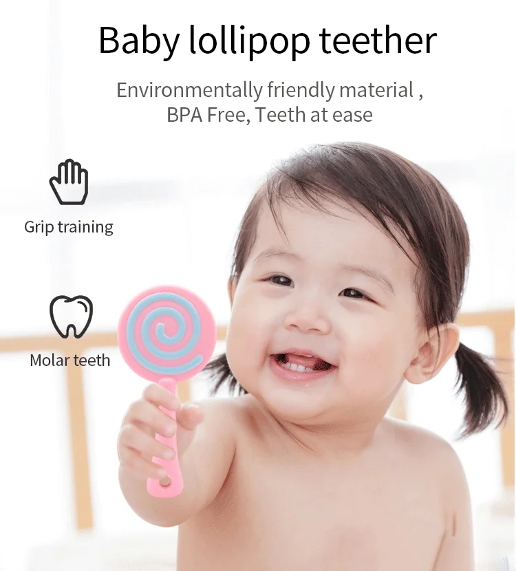 Bpafree Soother Teething Infant Newborn Baby Teether Custom Food Grade