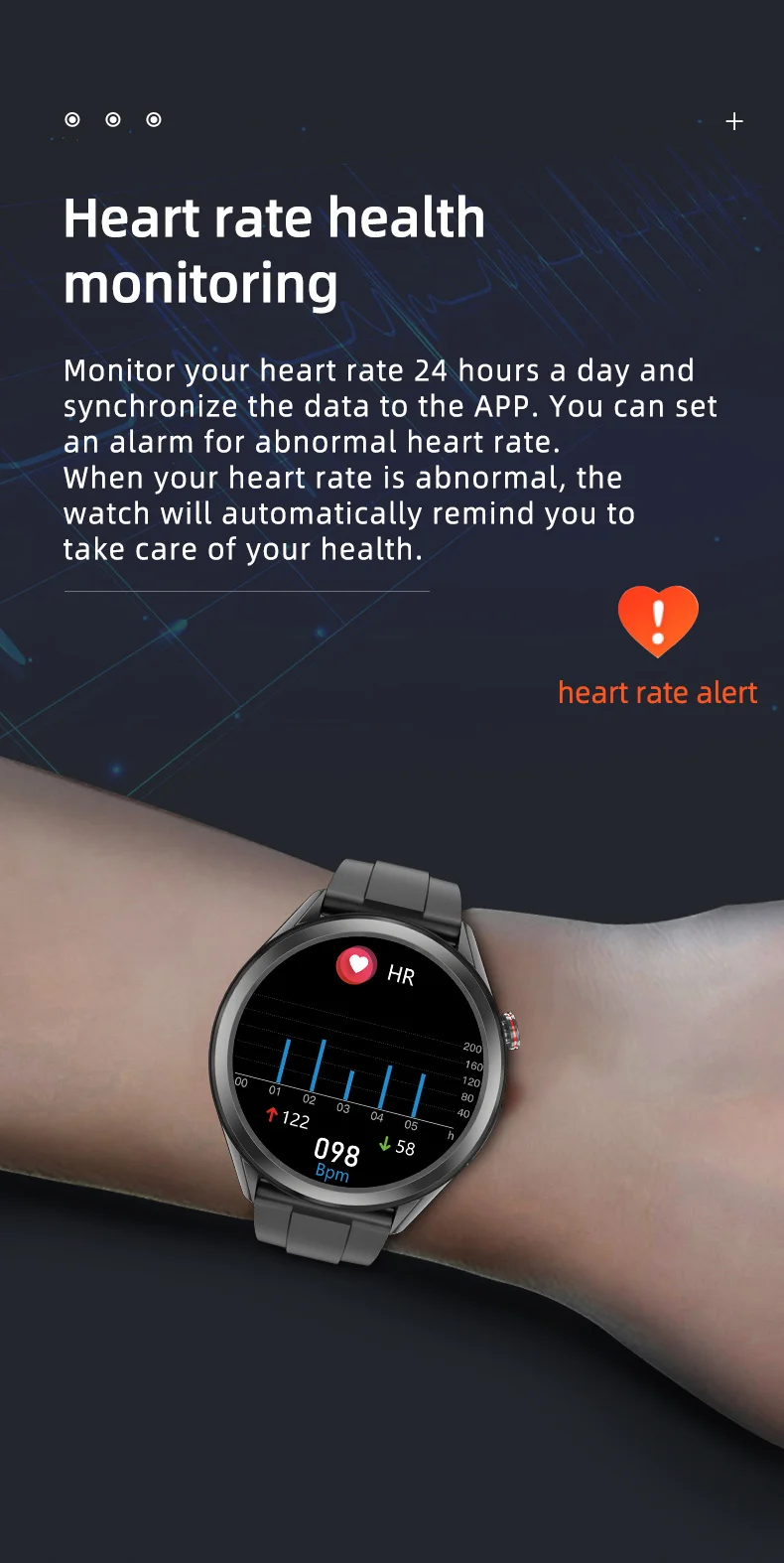 IP67 Waterproof ECG PPG BP HR Temperature Fitness Heart Rate Sport Health Monitoring Smartwatch Reloj Smart Watch W10 (8).jpg