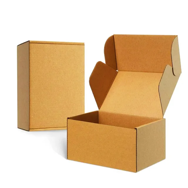 Customized environmentally friendly and recyclable corrugated skincare product packaging paper box foldable transport paper box