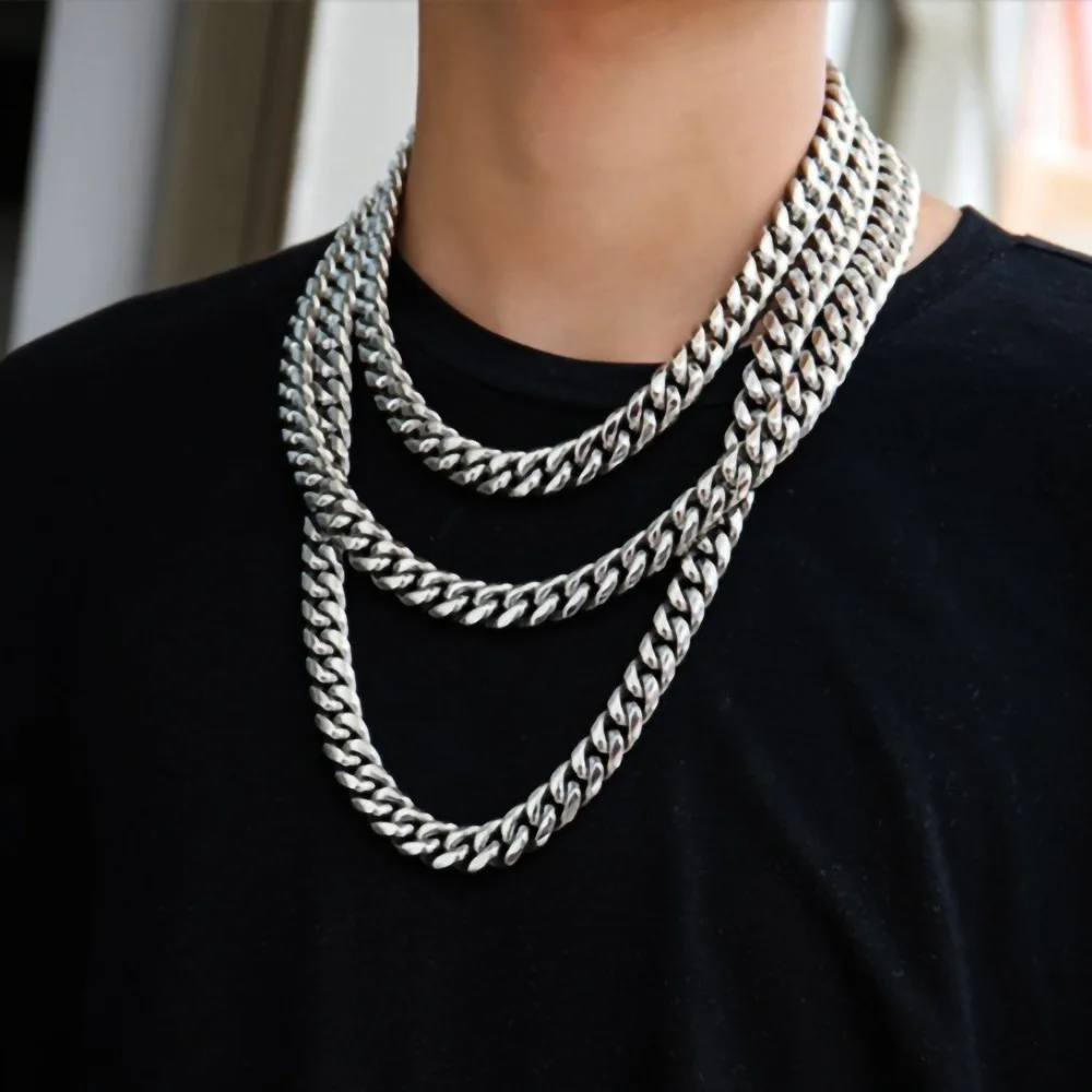 Collana Uomo A Catena Di Grano - Acciaio Inox Placcato Oro, 3 Mm, Lunghezze Diverse - Foto 12