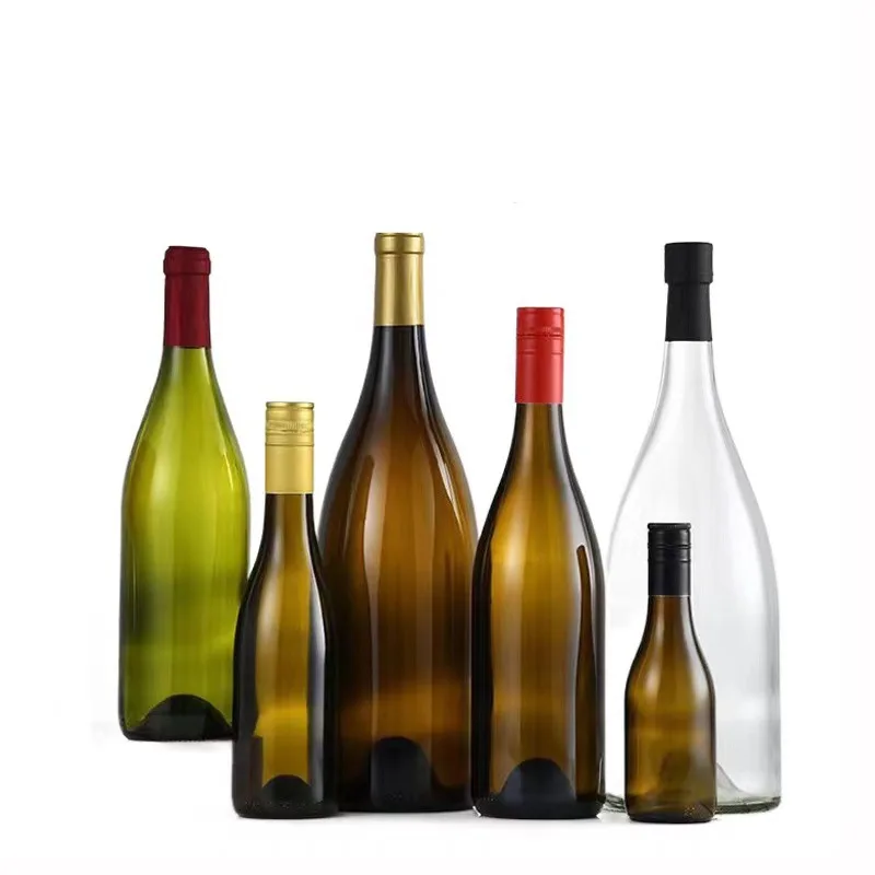 500ml 750ml 1500ml Red Wine Bottle Dark Green Empty Luxury Manufacturers  champagne Burgundy Empty Wine Glass Bottles