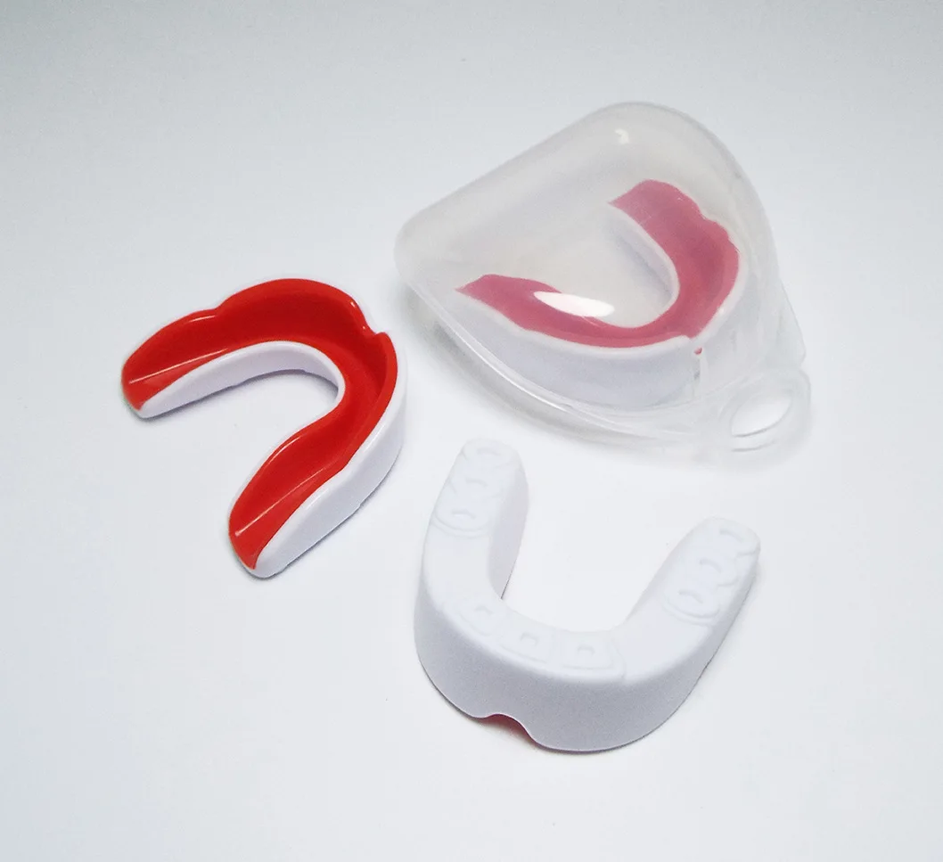 Wholesale high quality boxing basketball soccer sports double colors food grade EVA teeth protect braces