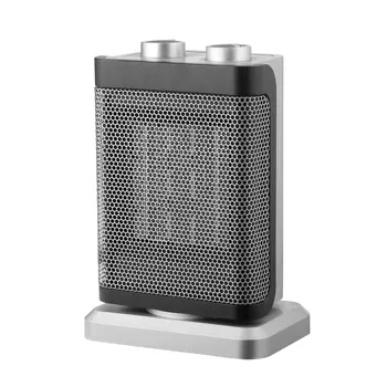 1500W Silver Mechanical Knob PTC Heater with OSC Function Desk Ceramic Heater