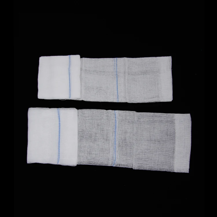 10x10 medical cotton unsterile gauze swabs with folded or unfolded edges