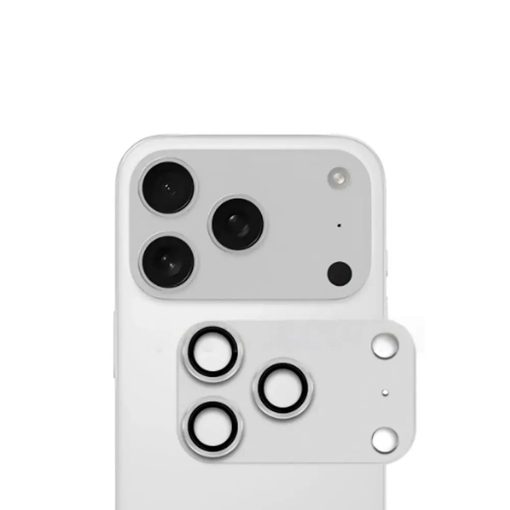 Laudtec Metal Tempered Glass Camera Lens Protector for iPhone 17 Pro Strong Adsorption Case-Friendly Anti-Scratch Screen Cover
