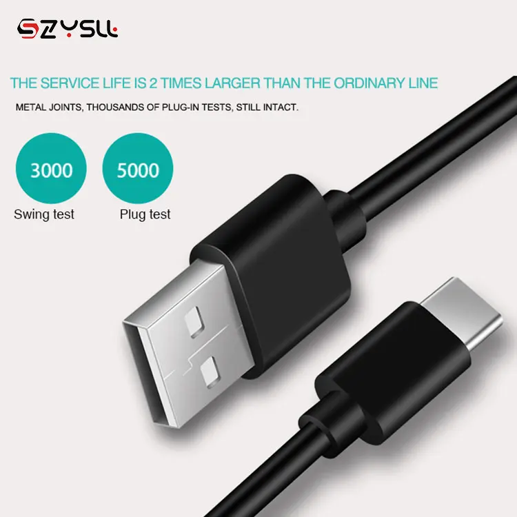 1 м 2 м 3 м 5 В/2 а кабель для быстрой зарядки USB Type C USB-кабель для Samsung Huawei