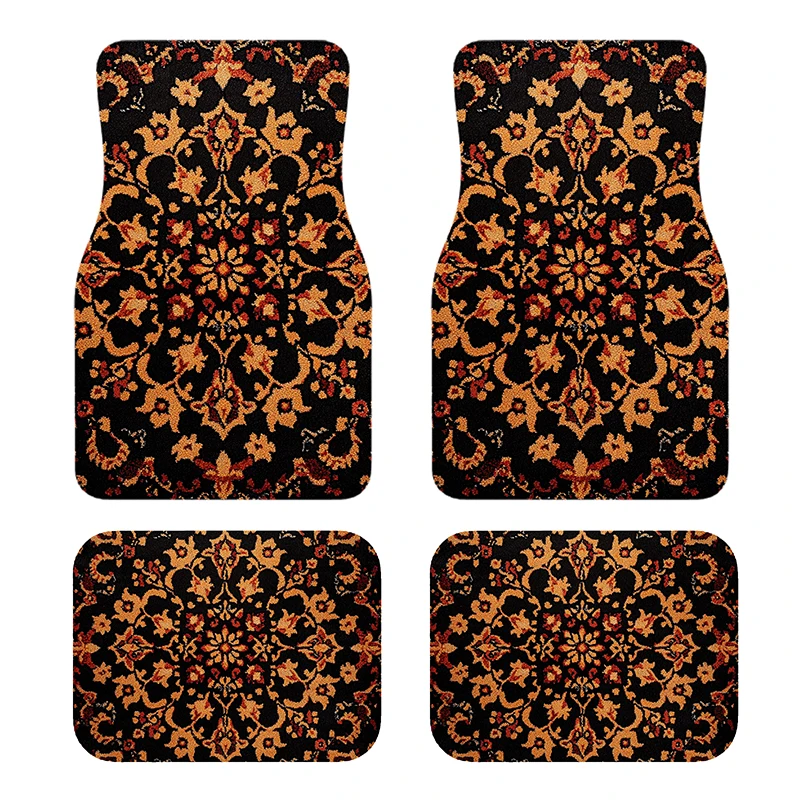 Custom Moroccan Style Rug Car Floor Mats with logo Non-slip and Easy to Clean Velvet Machine Washable Car Foot Mat