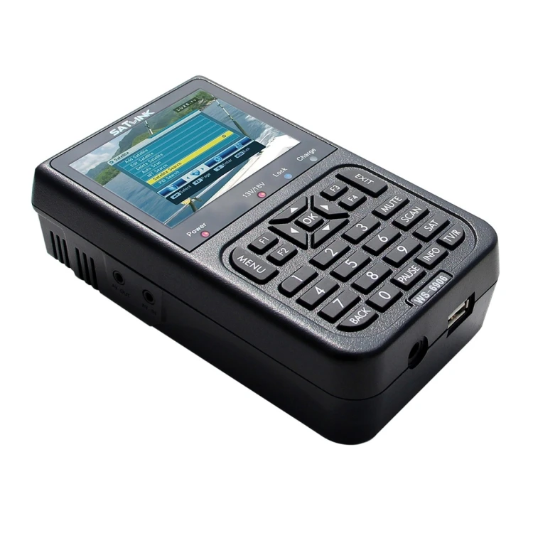 Factory Price SATLINK WS6906 3.5 Inch LCD Colour Screen Portable Digital Satellite Finder Meter