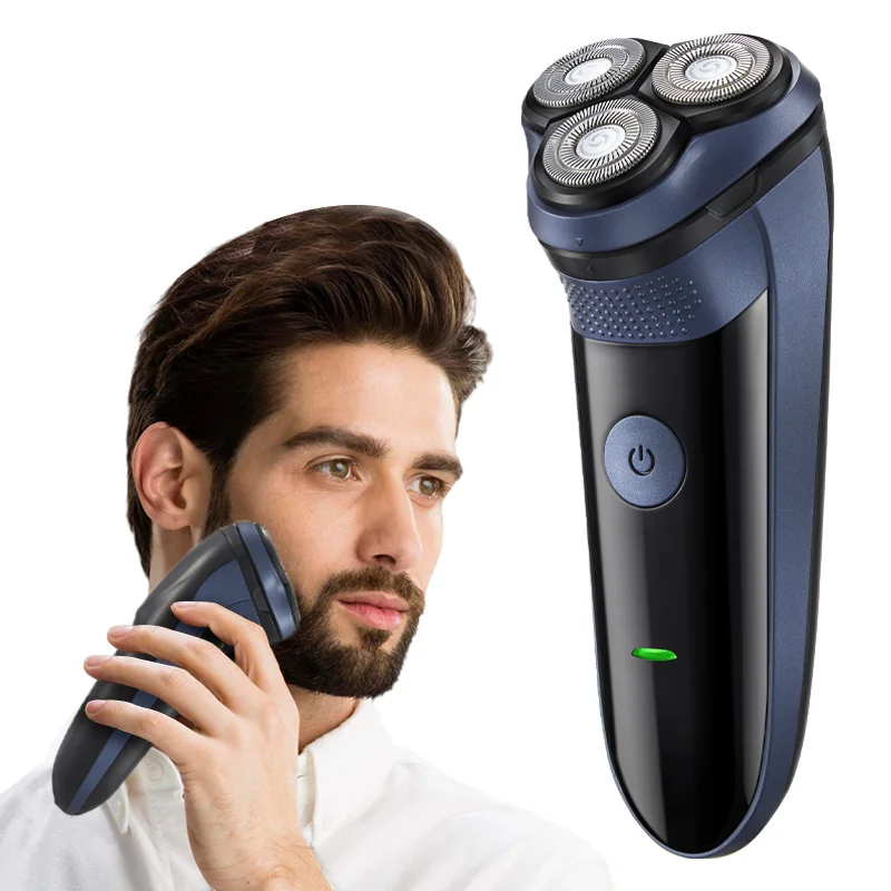 Men's Three-Blade Electric Shaver USB Charging Multi-Functional Floating Design Exclusive for Beard Shaving Household RV Hotel
