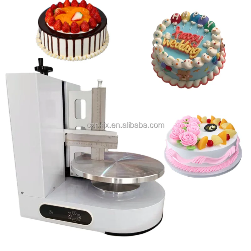 Automatic cake smearing coating machine cake cream smoother machine Cake  smear machine cake cream decorating machine