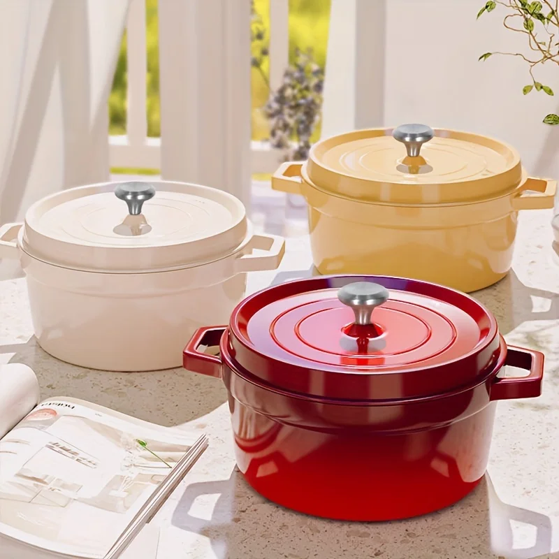 Lightweight Non-Stick Aluminum Soup Pot - Even Heat Distribution for Home  Restaurant Use