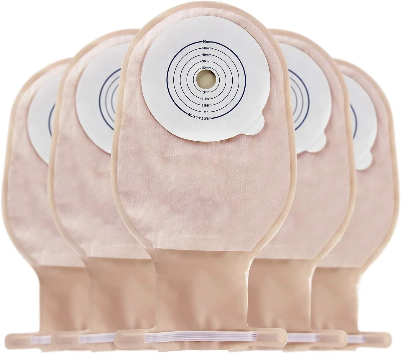 米色彩色结肠造口袋成人尺寸 colostomia 袋