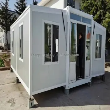 Prefabricated Steel Folding Container House Expandable Foldable Office Bedroom Outdoor Hotel Available 20ft 40ft Sandwich Panel