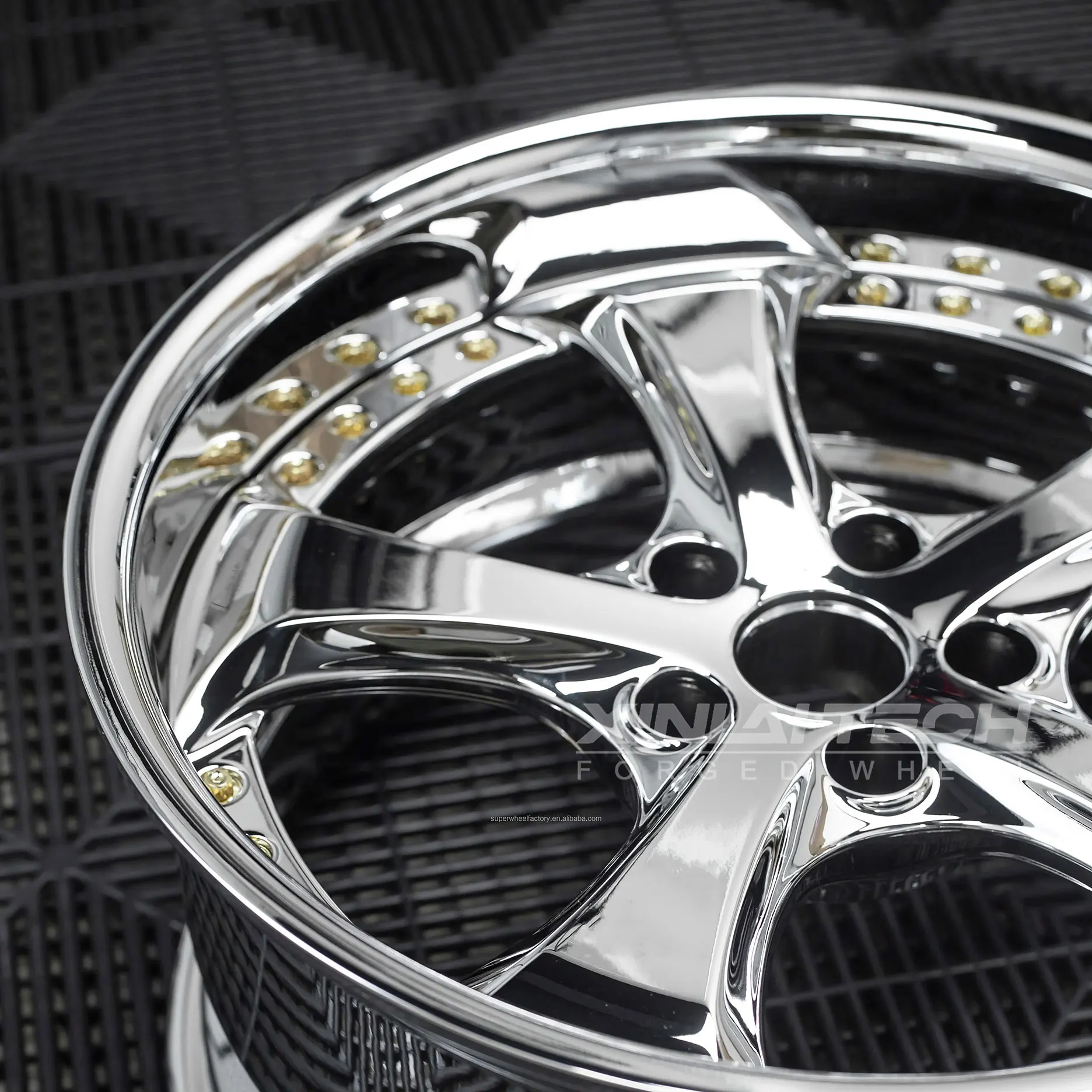 XL Custom Forged 2-piece Chrome Wheel 5x120 5x112 5x114.3 18 19 20 21 22 23 Inch Car Aluminum Alloy Wheel Rim - Image 5