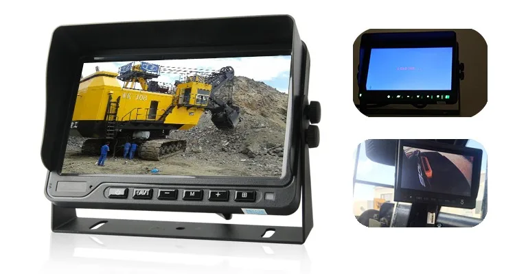 12V-32V Digital CVBS AHD Dashboard Car Video 7 Inch LCD Display 7 Car Monitor manufacture