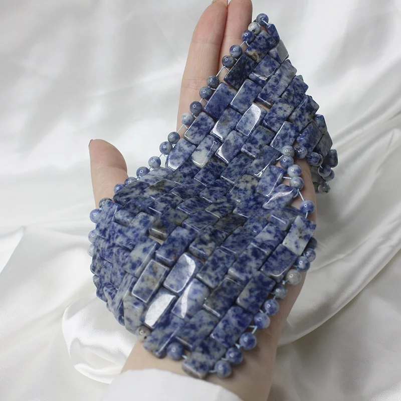 Other Beauty Face Care Cooling Blue Sodalite Crystal Sodalite Eyes Mask Stone Wholesale Jade Eye Mask Blue Eye Mask