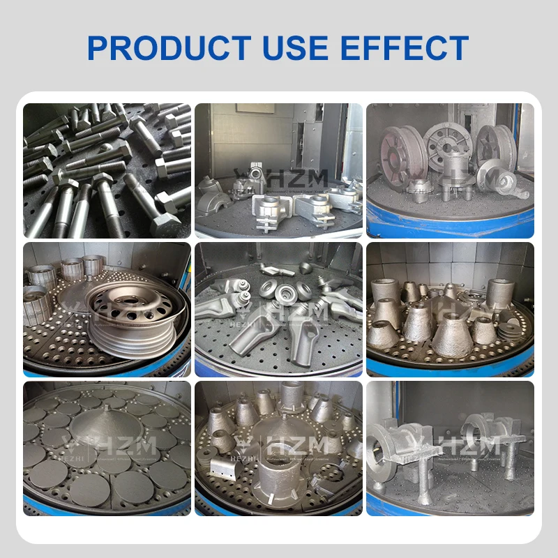 Small Rotary Table Shot Blasting Machine Turntable Alloy Wheel Blaster Manufacturer in China