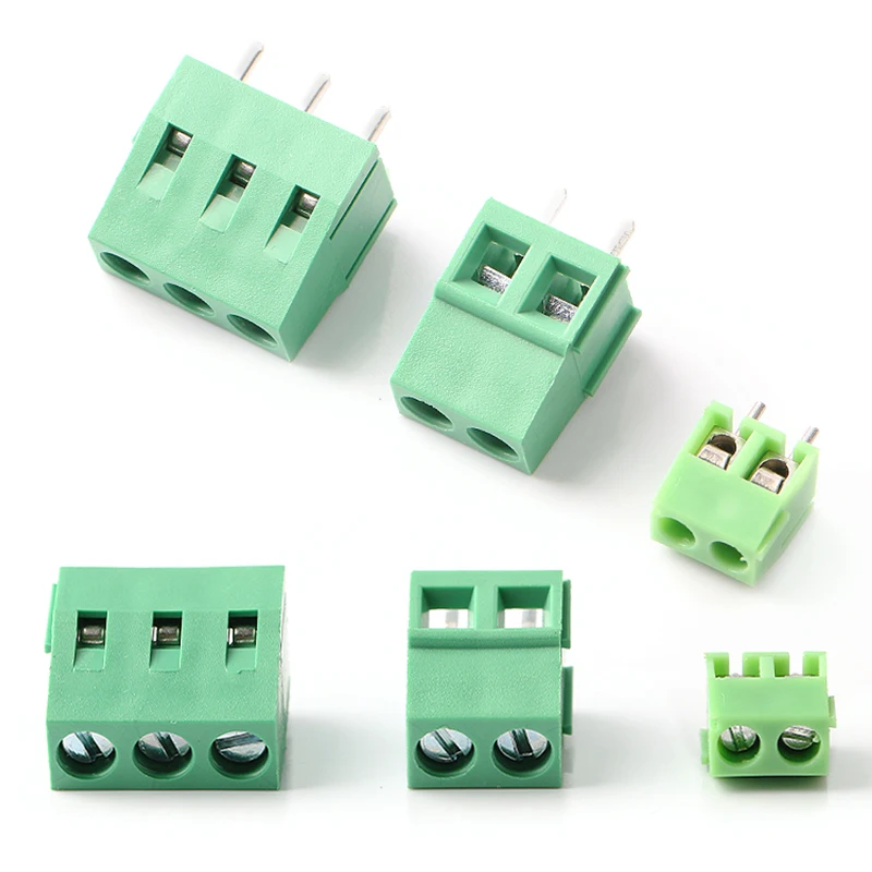 Aexit 10pcs AC 300V 10 A 5mm Pas Panel Mount Screw Connecteur Bornier