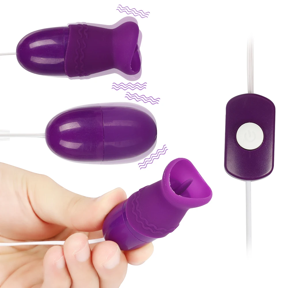 oral vibrating egg Jump Egg Sex Set Tongue Oral Licking Vibrator USB Vibrating Egg G-spot  Vagina Massage Clitoris Stimulator Sex Toys for Women main image 1