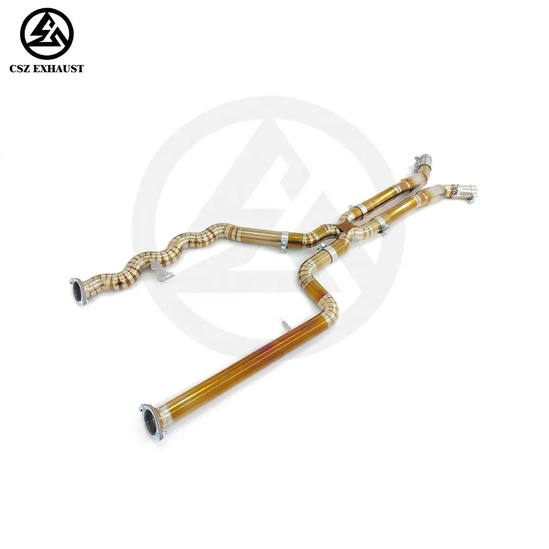 BMW M3 M4 G80 G82 S58 3.0T アップグレード排気用 CSZ チタン等長