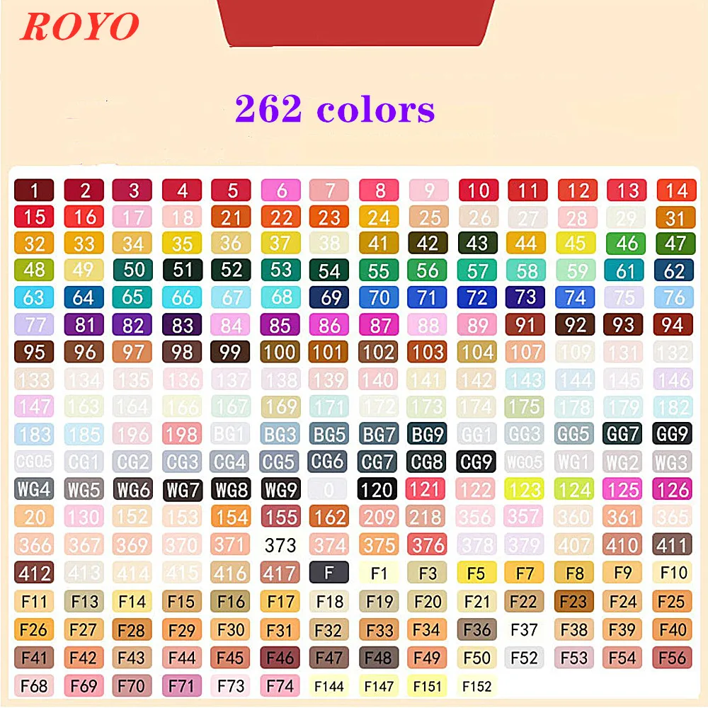 hot selling high quality 60/80/168/204/262 colors