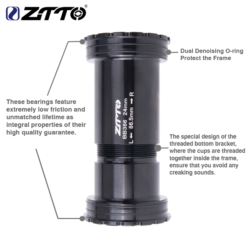 ZTTO BB386 EVO 24 Adapter - Bicycle Press Fit Bottom