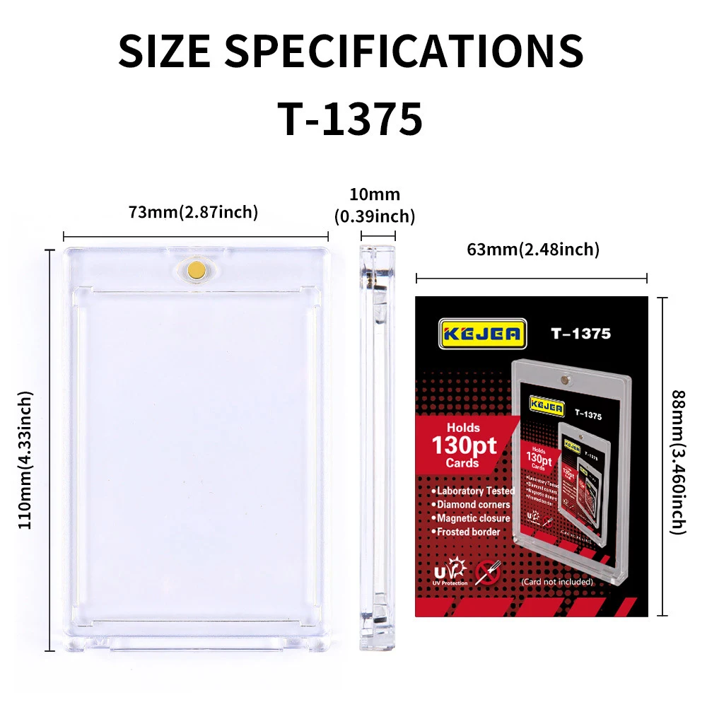 130 PT Custom Trading Game Card Penny Sleeve Magnetic Card Holder Baseball Basketball Sport Trading Card Holder Case 130 PT Custom Trading Game Card Penny Sleeve Magnetic Card Holder Baseball Basketball Sport Trading Card Holder Case