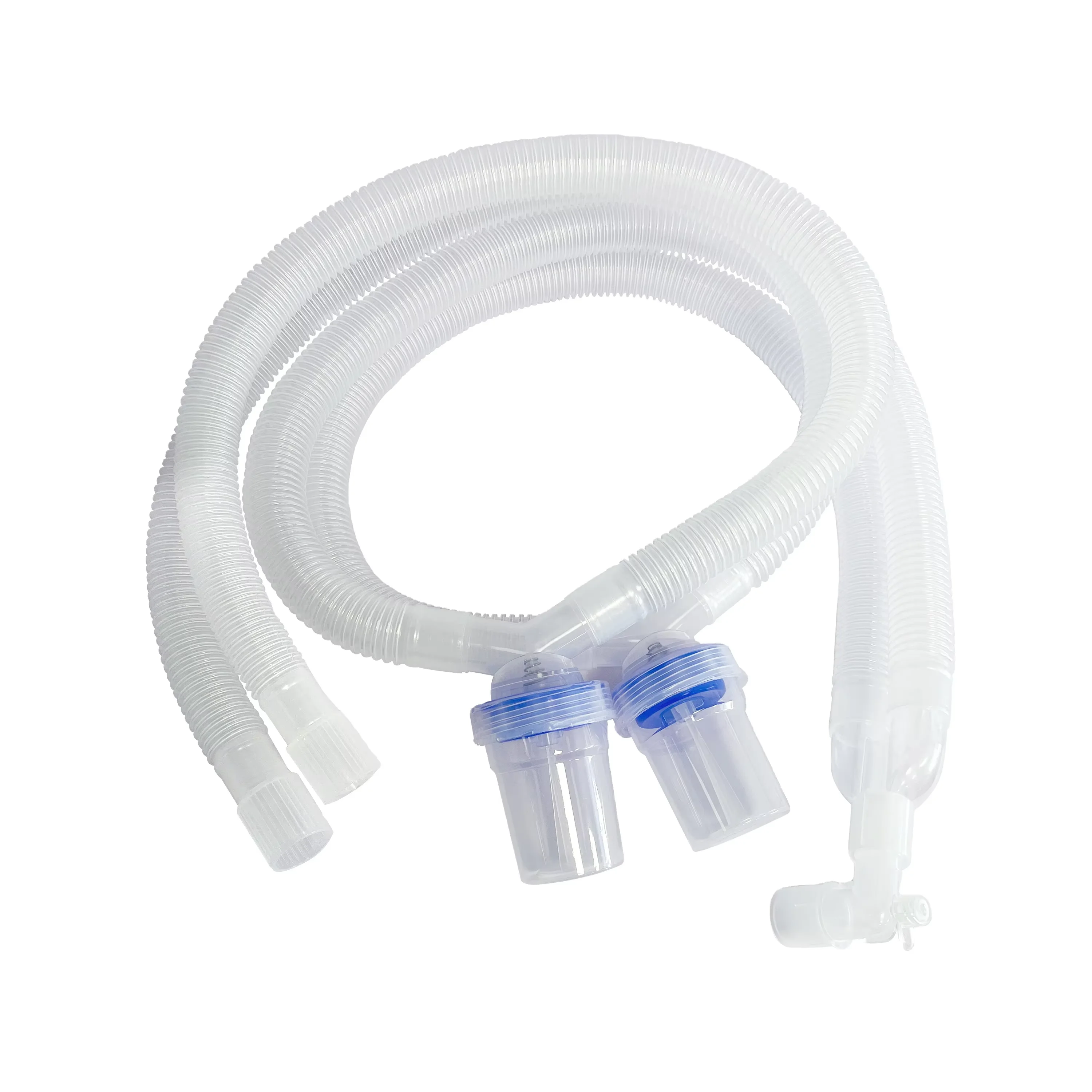 Single Limb CPAP Tubing Manual Power Source Anesthesia Breathing Circuit Kit with Corrugated Tube with 2 Watertrap