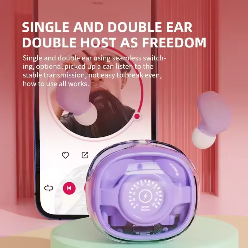 M26 Space Capsule Wireless Headphones HIFI Sound Quality Waterproof Active Noise Reduction Smart Touch Smart Earbuds for IPhone