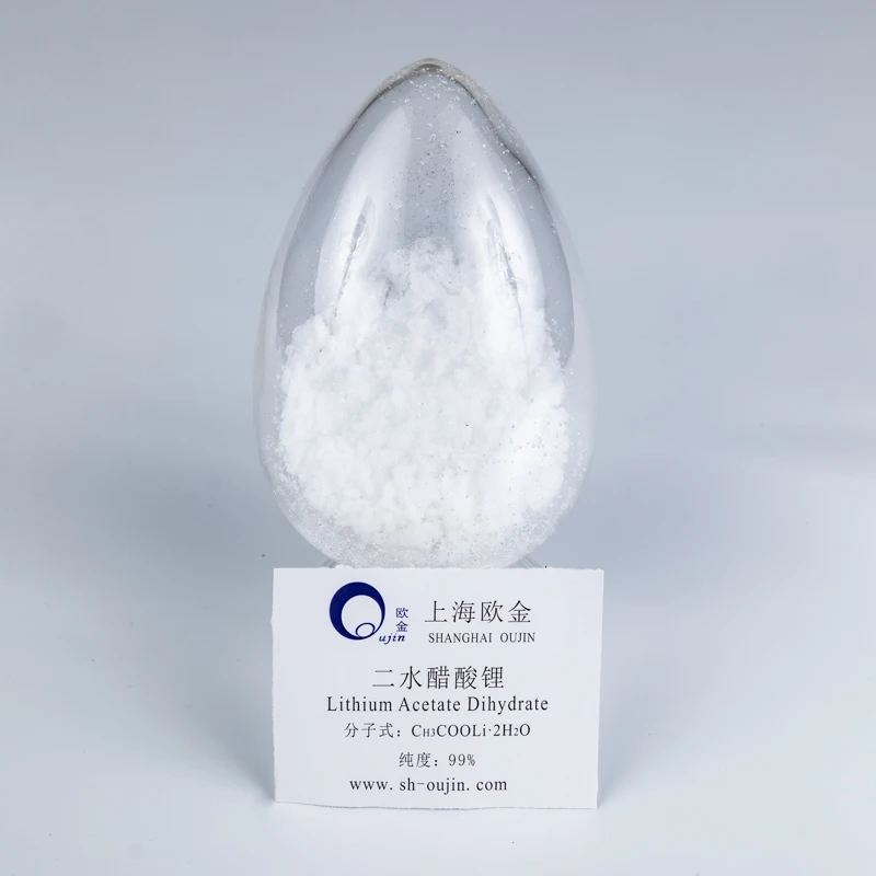 Lithium Ion Battery Raw Material CH3COOLi.2H2O 99% Dihydrate Lithium Acetate