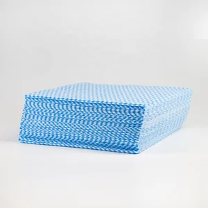 Colorful Wavyline Non-Woven Spunlace Wet Wipes Roll Eco-Friendly Soft Home Cleaning Cloths for Kitchen Glass and Glasses
